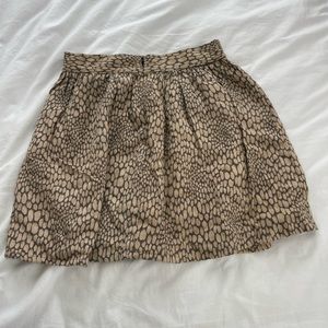 A-line high waisted vintage animal print skirt S